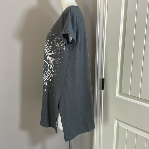 Kyla Seo Rena Dress Tree of Life Celestial Sun Moon Eye Mandala Grey Boho Sz XS - Picture 7 of 14